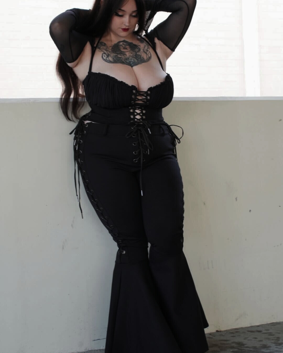 Knit Flare Pants