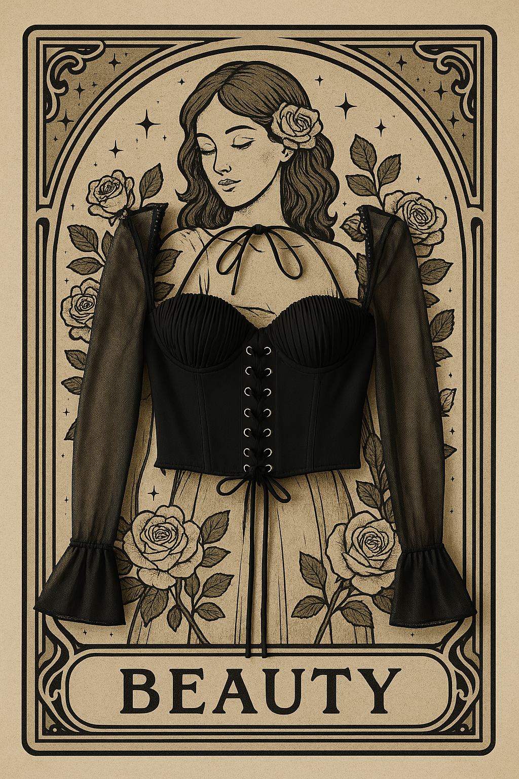 Lace Up Corset Top